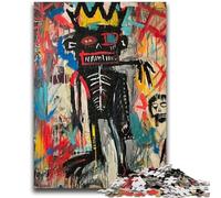 Puzzle da 1000 pezzi per adolescenti, teschio in stile Basquiat, giochi educativi, decorazione da parete, regali unici per compleanno e Natale, 50x75cm