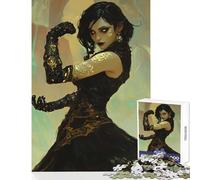 Puzzle da 1000 pezzi per adolescenti The Arcane Sentinel donna in abito nero giocattoli antistress regalo di compleanno per giochi educativi divertenti attività a casa dimensioni 38x52cm
