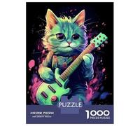 Puzzle Da 1000 Pezzi Per Adolescenti The Asheera Cat Puzzle Per Adolescenti Giocattoli Fai Da Te Corsa Di Velocità Manuale Regali Unici Per Compleanno E Natale 70x50cm/1000pcs
