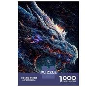 Puzzle Da 1000 Pezzi Per Adolescenti The Blue Old Space Dragon Puzzle Per Adulti Giocattoli Antistress Migliorano La Memoria Regali Unici Per Compleanno E Natale 52x38cm/1000pcs