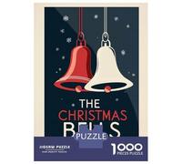 Puzzle Da 1000 Pezzi Per Adolescenti The Christmas Bells Puzzle Per Adulti Giocattolo Decorazione Da Parete Modello Da Assemblare Ottimo Regalo Per I Giocatori 52x38cm/1000pcs