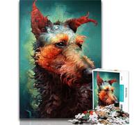 Puzzle da 1000 pezzi per adolescenti The Confident Terrier Puzzle da 1000 pezzi interessante riduzione dello stress Interazione genitore-figlio 38x26cm
