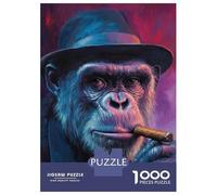 Puzzle Da 1000 Pezzi Per Adolescenti The Coolest Chimp in Town Puzzle Per Adulti Giochi Divertenti Assemblaggio Di Modelli Regali Unici Per Compleanni 38x26cm/1000pcs