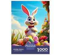 Puzzle Da 1000 Pezzi Per Adolescenti The Easter Bunny Puzzle Per Adulti Giocattolo Decorazione Da Parete Modello Da Assemblare Ottimo Regalo Per I Giocatori 52x38cm/1000pcs