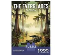 Puzzle Da 1000 Pezzi Per Adolescenti The Everglades Florida Alligator Puzzle Per Adulti Giochi Rilassanti Decorazione Per La Casa Offerta Come Regalo Per Tutta La Famiglia 70x50cm/1000pcs