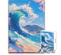 Puzzle da 1000 pezzi per adolescenti The Great Wave - Anime Estetica Ideale Antistress Attività per il tempo libero Taglio ultra preciso Giocattolo artigianale Dimensioni 38x26cm