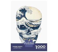 Puzzle Da 1000 Pezzi Per Adolescenti The Great Wave Off Skull Puzzle Per Adulti Gioco Pratico Decorazione Murale Regali Per Amici E Familiari 70x50cm/1000pcs