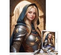 Puzzle da 1000 pezzi per adolescenti The Guardian Cavaliere in armatura Decorazione per la casa Giocattoli Ottimi regali e giocattoli Gioco pratico Collezione di artisti Belle arti Dimensioni 50x75cm