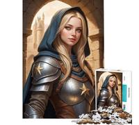 Puzzle da 1000 pezzi per adolescenti The Guardian Cavaliere in armatura Puzzle da 1000 pezzi Decorazione per la casa Giocattolo Sfida impegnativa Regali di Natale e compleanno (38x26cm)