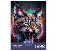 Puzzle Da 1000 Pezzi Per Adolescenti The Honesty Lynx Puzzle Per Adulti Giocattolo Decorazione Da Parete Arte Da Parete Offerta Come Regalo Per Tutta La Famiglia 38x26cm/1000pcs