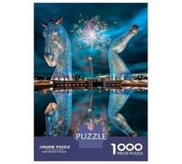 Puzzle Da 1000 Pezzi Per Adolescenti The Kelpies Fireworks Puzzle Per Adulti Gioco Per Famiglie Corsa Di Velocità Manuale Regali Unici Per Compleanno E Natale 52x38cm/1000pcs