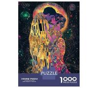 Puzzle Da 1000 Pezzi Per Adolescenti The Kiss Celestial Fantasy Art Nouveau Puzzle Per Adolescenti Giochi Per Famiglie Sfida Difficile Regali Di Compleanno E Unici 38x26cm/1000pcs