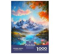Puzzle Da 1000 Pezzi Per Adolescenti The Lake at Sunset Puzzle Per Adulti Gioco Pratico Decorazione Murale Regali Per Amici E Familiari 38x26cm/1000pcs