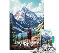 Puzzle da 1000 pezzi per adolescenti "The Long Range Traverse Canada Poster Relax Games Giocattoli avvincenti per coltivare la pazienza Opera d'arte Regalo Decorazione da parete (dimensioni 38x52cm)