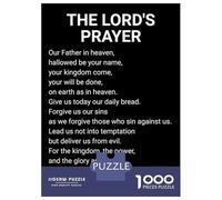 Puzzle Da 1000 Pezzi Per Adolescenti THE LORDS PRAYER BLACK Puzzle Per Adulti Giocattoli Antistress Taglio Di Precisione Regali Di Natale E Compleanno 38x26cm/1000pcs