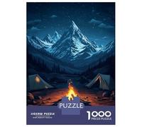 Puzzle Da 1000 Pezzi Per Adolescenti The Mountain Campfire Under Stars Puzzle Per Adulti Giochi Per Famiglie Un'opera D'arte Regali Unici Per Compleanno E Natale 70x50cm/1000pcs