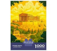 Puzzle Da 1000 Pezzi Per Adolescenti The Parthenon at The Golden Hour Puzzle Per Adulti Gioco Pratico Regali Per Donne Interazione Genitore-figlio 52x38cm/1000pcs