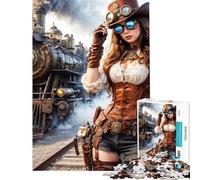 Puzzle da 1000 pezzi per adolescenti "The Rail Rider" Puzzle per adulti Gioco rilassante Decorazione da parete Aiuta ad allenare il cervello (Dimensioni 38x26cm)