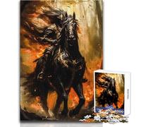 Puzzle da 1000 pezzi per adolescenti The Shadow Rider, rilassante, rilassante, per il tempo libero, preciso, ad incastro, di precisione, dimensioni: 38x52cm