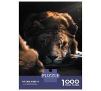 Puzzle Da 1000 Pezzi Per Adolescenti The Sleeping Fox And Lion Puzzle Giocattolo Decorazione Da Parete Sfida Difficile Regalo Di Compleanno, Regali, 38x26cm/1000pcs