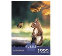 Puzzle Da 1000 Pezzi Per Adolescenti The Squirrel And Butterfly Puzzle Per Adolescenti, Rompicapo, Gioco Di Modelli, Assemblaggio, Unici, Compleanno E Regali 70x50cm/1000pcs