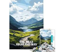 Puzzle da 1000 pezzi per adolescenti "The West Highland Way Scotland" - Gioco educativo e stimolante per tutta la famiglia divertente e spiritoso ideale come regalo di compleanno (dimensioni 38x26cm)