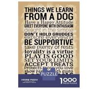 Puzzle Da 1000 Pezzi Per Adolescenti Things We Learn From A Dog Puzzle Per Adulti Giochi Rilassanti Decorazione Per La Casa Offerta Come Regalo Per Tutta La Famiglia 52x38cm/1000pcs