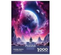 Puzzle Da 1000 Pezzi Per Adolescenti Three Moon Alien Landscape Puzzle Per Adulti Giochi Rilassanti Decorazione Perfetta Attività Divertenti A Casa 52x38cm/1000pcs