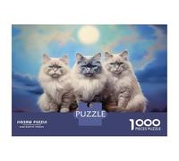 Puzzle Da 1000 Pezzi Per Adolescenti Three Ragdoll Cats Puzzle Per Adulti Giocattoli Fai Da Te Taglio Di Precisione Aiutano Ad Allenare Il Cervello 38x26cm/1000pcs