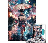Puzzle da 1000 pezzi per adolescenti Through The Rain She Blooms Puzzle per adulti Giocattolo Decorazione da parete Arte da parete Gioco stimolante Regalo (Dimensioni 38x52cm)