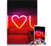 Puzzle da 1000 pezzi per adolescenti "Ti amo" - Divertimento in famiglia e serata di giochi - Analisi e logica - Regalo di compleanno - Dimensioni 50x75cm