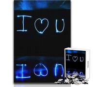 Puzzle da 1000 pezzi per adolescenti "Ti amo", rompicapo per famiglie, giochi per migliorare la memoria, regali di compleanno, dimensioni 50x75cm