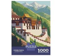 Puzzle Da 1000 Pezzi Per Adolescenti Tibet Landscape Art Print Puzzle Per Adulti Gioco Rompicapo Un'opera D'arte Ottimo Regalo Per I Giocatori 52x38cm/1000pcs