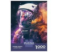 Puzzle Da 1000 Pezzi Per Adolescenti Tiger Astronaut Puzzle Per Adulti Gioco Pratico Regali Per Donne Regali Per Amici E Familiari 52x38cm/1000pcs
