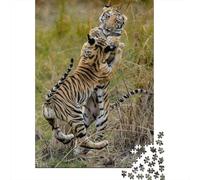 Puzzle Da 1000 Pezzi Per Adolescenti Tiger Cubs Playing Puzzle Per Adolescenti Giochi Per Famiglie Sfida Difficile Regali Di Compleanno E Unici 70x50cm/1000pcs