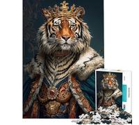 Puzzle da 1000 pezzi per adolescenti Tiger King Puzzle da 1000 pezzi Decorazione per la casa Giocattolo Antistress Ideale come regalo (38x52cm)