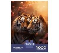 Puzzle Da 1000 Pezzi Per Adolescenti Tigers Romantic Love Peace Puzzle Per Adolescenti Giocattolo Decorazione Da Parete Regali Per Donne Regalo Di Compleanno, Regali, 52x38cm/1000pcs