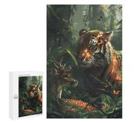 Puzzle da 1000 pezzi per adolescenti, tigre, cervo, fiaba, adolescenti, puzzle, giocattoli fai da te, decorazione da parete, aiuta l'esercizio cerebrale, 1000 pezzi