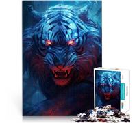 Puzzle da 1000 pezzi per adolescenti Tigre fantasy oscura Vacanza a casa: uccidere il tempo Giocattoli per la decorazione della casa 50x70cm