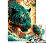 Puzzle da 1000 pezzi per adolescenti Tigre Giocattoli che creano dipendenza e sfidano l'intelligenza del cervello Regalo di opere d'arte 38x26cm