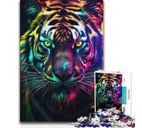 Puzzle da 1000 pezzi per adolescenti Tigre in Borderlands Divertimento in famiglia e serata di giochi Decorazione per la casa Regalo di compleanno 38x26cm (1000 pezzi)