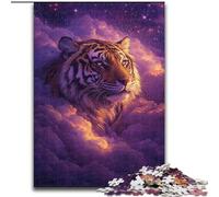 Puzzle da 1000 pezzi per adolescenti Tigre tra le nuvole, per 14+ anni, gioco impegnativo come regalo per tutta la famiglia e gli amici (dimensioni 50x75cm)