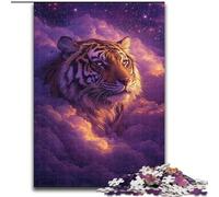 Puzzle da 1000 pezzi per adolescenti Tigre tra le nuvole, per 14+ anni, gioco impegnativo come regalo per tutta la famiglia e gli amici (dimensioni 26x38cm)