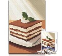 Puzzle da 1000 pezzi per adolescenti Tiramisù Dessert Giocattolo Gioco intellettuale Vacanza a casa Uccidere il tempo Regali di Babbo Natale segreto Dimensioni 50x75cm