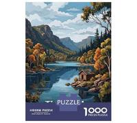 Puzzle Da 1000 Pezzi Per Adolescenti Tivoli Lake Australia Landscape Art Puzzle Per Adulti Gioco Rompicapo Analisi E Logica Regalo Di Compleanno, Regali, 38x26cm/1000pcs