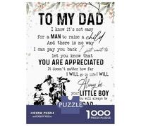 Puzzle Da 1000 Pezzi Per Adolescenti To My Dad Fathers Day Puzzle Per Adulti Giochi Rilassanti Taglio Di Precisione Regali Per Amici E Familiari 52x38cm/1000pcs