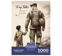 Puzzle Da 1000 Pezzi Per Adolescenti to My Dad Gift from Son Puzzle Per Adulti Gioco Pratico Sfida Difficile Sfida Educativa 70x50cm/1000pcs
