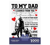 Puzzle Da 1000 Pezzi Per Adolescenti To My Dad Ill Always Be Puzzle Per Adulti Giochi Rilassanti Decorazione Per La Casa Offerta Come Regalo Per Tutta La Famiglia 52x38cm/1000pcs