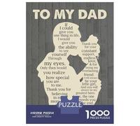 Puzzle Da 1000 Pezzi Per Adolescenti To My Dad Thank You Puzzle Per Adulti Gioco Pratico Assemblaggio Di Modelli Regali Unici Per Compleanni E Occasioni Speciali 38x26cm/1000pcs