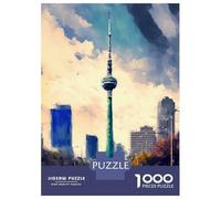 Puzzle Da 1000 Pezzi Per Adolescenti Tokyo City Watercolor Puzzle Per Adolescenti, Rompicapo, Gioco Di Modelli, Assemblaggio, Unici, Compleanno E Regali 70x50cm/1000pcs